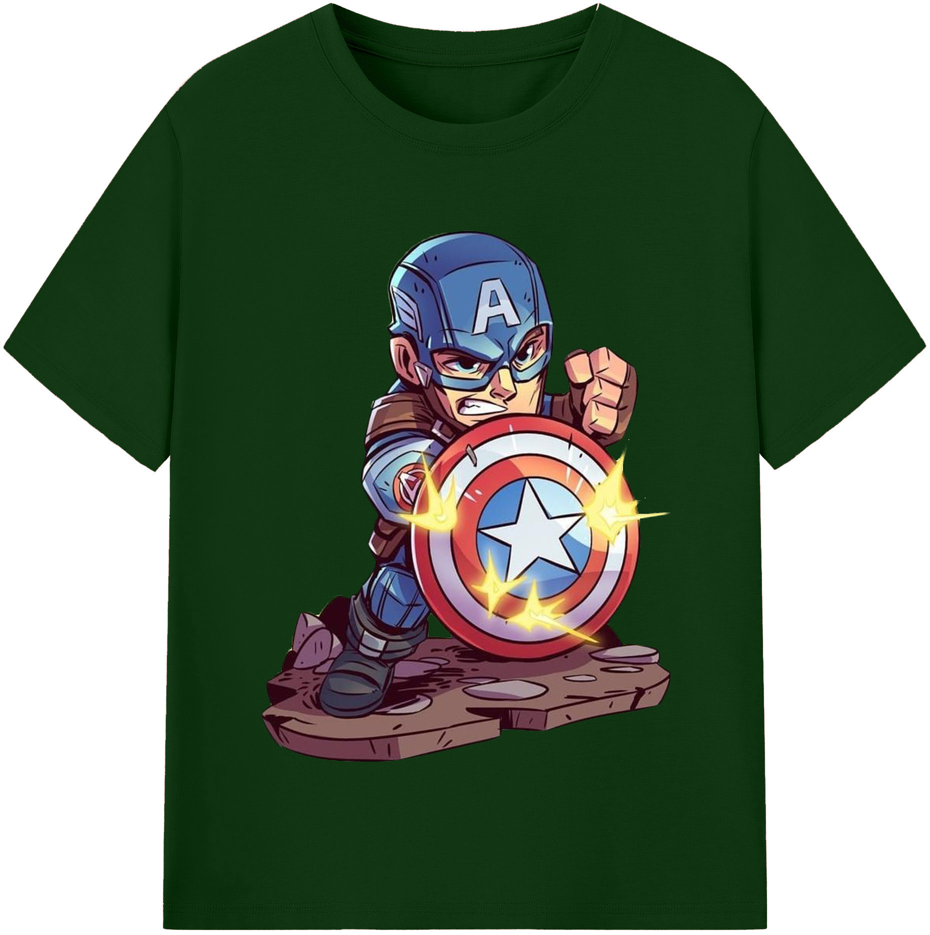 （画像用） アベンジャーズ The Avengers 綿100％半袖Tシャツ（フロントプリント）